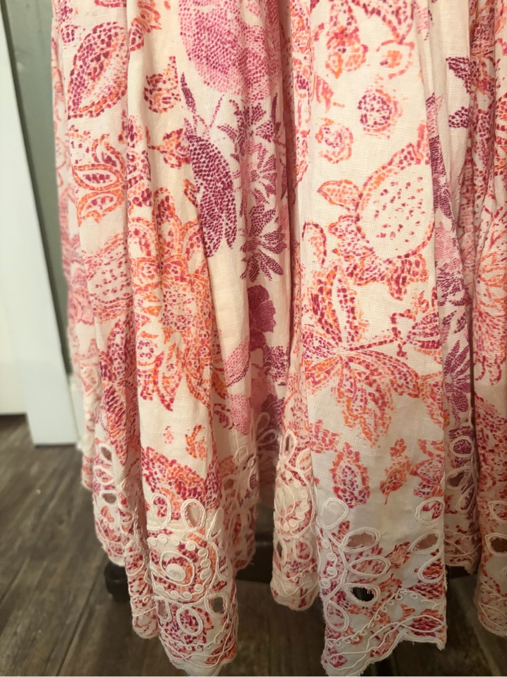 HEMANT & NANDITA Pink Floral Maxi Wrap Dress - Picture 4 of 7